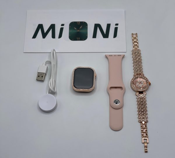 Mi Ni Zw10 Do Elegant Diamond Series Smartwatch – Bluetooth Calling, Health Monitor, 2-in-1 Women’s Smart Watch