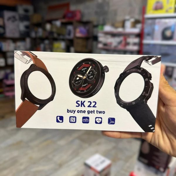Sk 22 Smartwatch With 2 Watch Body And 2 Stripes Amoled Display | Smart Watch For Men & Boys | Digital Watches | Smart Watch