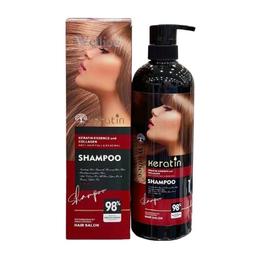 Wellice Hair Salon Keratin Essence And Collagen Shampoo – 800g